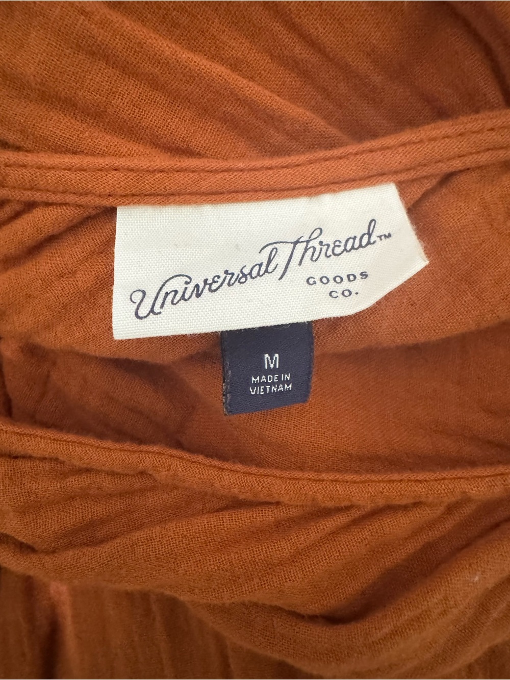 Universal Thread Rust Orange Tiered V-Neck Maxi Dress | Very Good Condition - Picture 5 of 11